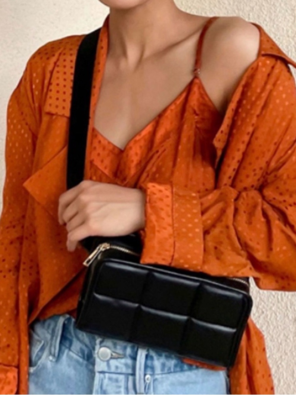 Amanda Uprichard black blocked belt bag